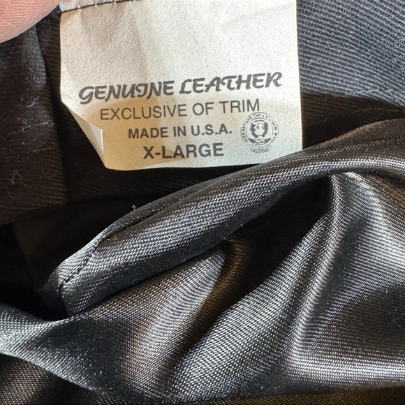 Vintage GREEK FISHERMANS Cap Mens X-Large Black Genuine Leather Fiddlers Hat USA - Picture 11 of 11